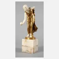 Walter Schott, Chryselephantin Kugelspielerin, Bronze