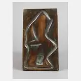 Georg von Kovats, abstrakte Bronzeplatte, Bronze