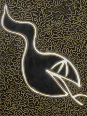 Angel Ortiz, Sans titre, technique mixte sur toile