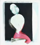 Valérie Favre, Self portrait after De Chirico Becoming Undone, 2017-2018, huile sur toile