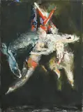 Valérie Favre, Ghost (nach Goya), 2014, huile sur toile
