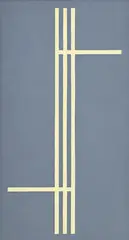 John Armleder, Sans titre, 1983, huile sur toile