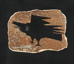 Max Papart, Oiseau en vol, 1960, collage et technique mixte sur papier