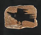 Max Papart, Oiseau en vol, 1960, collage et technique mixte sur papier