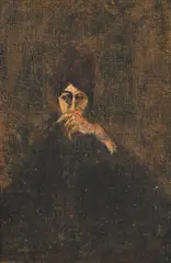 Zoran Mušič, Ida, 1987, technique mixte sur toile