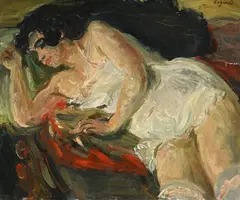 Femme allongée by Raymond Legueult, huile sur toile, sold Sep 2026