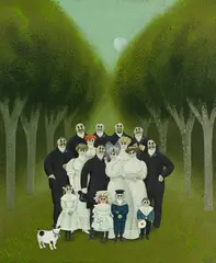 Jan Balet, Honey-moon, acrylique sur toile