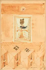 André Thomkins, Présence, 1976, collage et technique mixte (encre, lavis et gouache) sur papier