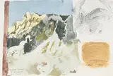 André Thomkins, Flüeli, 1977, aquarelle et crayon de graphite sur papier