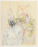 André Thomkins, Kompost, 1985, aquarelle sur papier