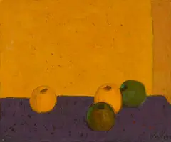 Walter Mafli, Les Pommes, 1997, huile sur toile