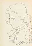 Hans Erni, Portrait de femme, 2007, encre sur papier