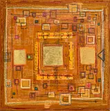 Daryoush Assadi, Sans titre, 2006, technique mixte sur papier marouflé sur toile