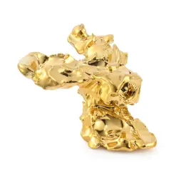 Marcel Wanders, One minute sculpture, céramique émaillée dorée