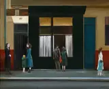 Jacques Voyet, Dans la rue, huile sur toile