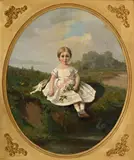 François Bocion, Mlle Elisa Ney à 2 ans, 1854, huile sur toile