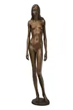 Heinz Schwarz, Femme nue, sculpture en bronze patiné