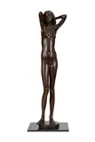 Heinz Schwarz, L'éveil, sculpture en bronze patiné