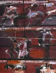 Jean Lecoultre, Reverrons-nous nos chers disparus ?, 1964, acrylique sur toile