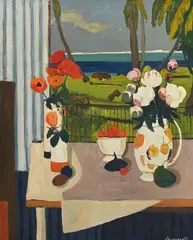 Georges Borgeaud, Les pavots, 1980, huile sur toile