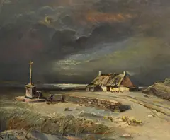 Louis-Amédée Baudit, Vieille ferme en Bretagne, 1935, huile sur toile