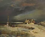 Louis-Amédée Baudit, Vieille ferme en Bretagne, 1935, huile sur toile