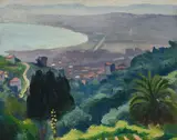 Albert Marquet, Environs d'Alger, 1920, huile sur toile marouflée sur carton