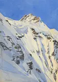 Hans Beat Wieland, Jungfrau, aquarelle sur papier