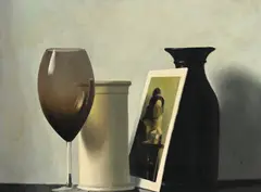 Jean Roll, La dentellière, 1969, huile sur toile