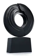 André Raboud, Sans titre, sculpture en bronze à patine noire