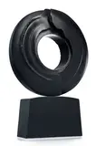 André Raboud, Sans titre, sculpture en bronze à patine noire