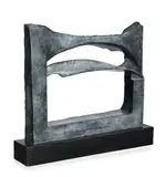 André Raboud, Sans titre, sculpture en bronze sur socle en bois