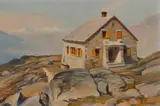 Louis Camille Gianoli, Vue de la cabane Bordier, huile sur toile