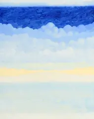 Eric Eriston Winarto, Genfersee, 2024, huile sur toile