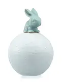 Nam June Paik, Rabbit on the moon, 1989, sculpture en céramique