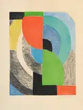 Sonia Delaunay, Avec moi-même, 1970, eau-forte et aquatinte