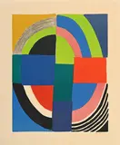 Sonia Delaunay, La grande idole, lithographie en couleurs
