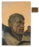 Ferdinand Spiegel, Portrait de soldat, 1918, aquarelle sur papier
