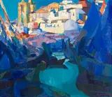 Albert Jourdain, Bord de mer, 1922, huile sur toile