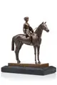 H. Henjes, Reitende Amazone. Um 1900– 1910, Bronze, gegossen, braun patiniert