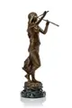 Edouard Drouot, Muse des bois, Bronze, gegossen, goldbraun patiniert