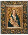 Hans Memling, und Rogier van der Weyden (Nachfolge), Madonna mit Kind, Um 1700, Öl, Gemälde-Übertragung wohl des 19