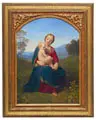 Gebhard Flatz, (zugeschr.), Madonna mit Kind. Wohl mitte 19. Jh, Öl auf Leinwand