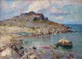 Eduard Krause-Wichmann, Möweninsel, Öl auf Leinwand