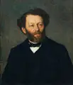 Carl Rudolph Sohn, Bildnis Georg Moritz Calberla, 1874, Öl auf Leinwand