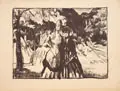 Ferdinand Dorsch, Im Garten, Lithografien