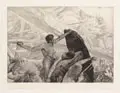 Max Klinger, Tote Mutter, Zwei Kupferdrucke nach Radierungen des Künstlers / Photogravure / Radierung