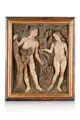 Albrecht Durer, Adam und Eva, Holz, geschnitzt und farbig gefasst, partiell vergoldet