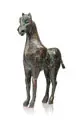 Antoinette Michel, Archaisches Pferd, 2009, Bronze, gegossen, dunkelbraun patiniert