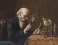 Carl Johann Spielter, Der Antiquitätenhändler, 1897, Öl auf Leinwand, auf Malpappe kaschiert